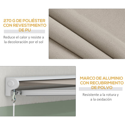 Outsunny Toldo Retráctil Eléctrico O Manual 250x200 Cm Con Mando A Distancia_5