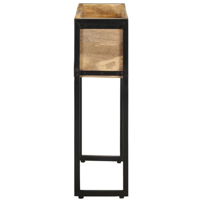 Jardinera De Madera De Mango Rugosa 60x20x68 Cm_2
