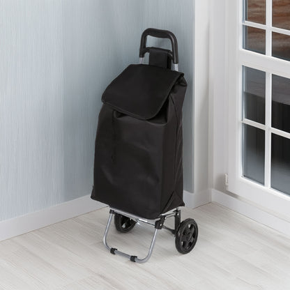 Wellhome - Carro De La Compra 2 Ruedas, 30 L., Negro_3