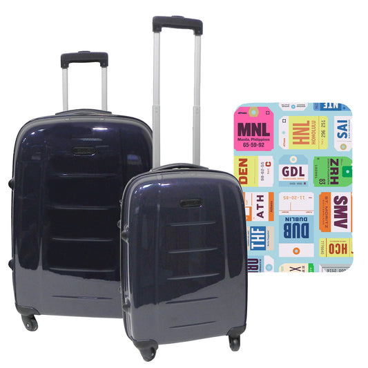 Set De 2 Maletas Trolleys Con Funda Protectora'city Plates'_0