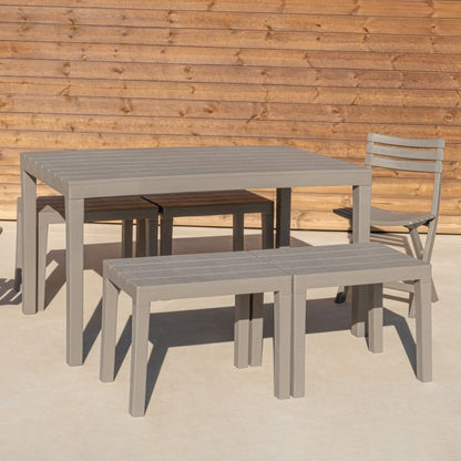 Pack 2 Sillas De Exterior Plegables Hoku Polipropileno, Taupé, 44 X 78 X 41_3