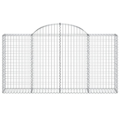 Cestas De Gaviones 7 Uds Forma De Arco Hierro 200x30x100/120 Cm_3