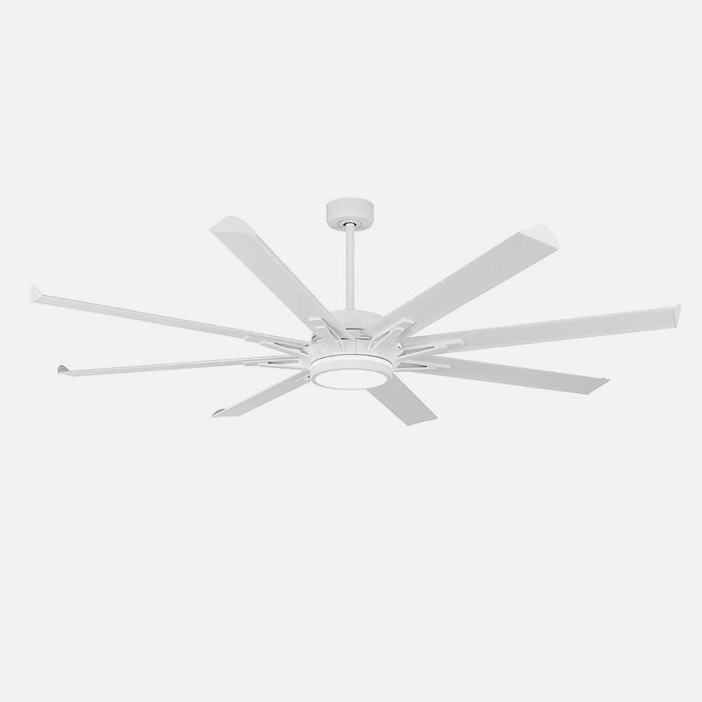 Ventilador Dc Grado 30w+15w Blanco 8 Aspas Aluminio 198d 6vel. 3 Colores 3250lm Remoto,memoria,temporizador_2