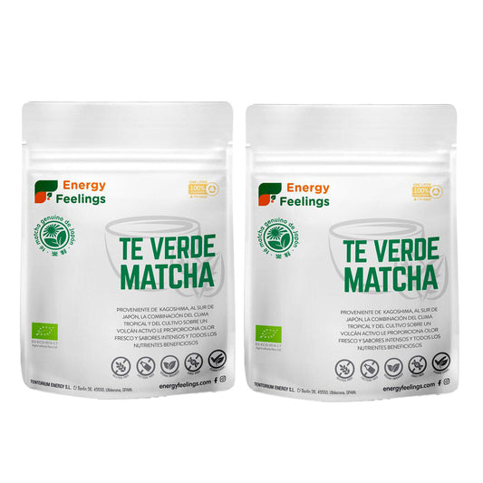 Pack de 2 chás verdes Matcha ECO Energy Feelings