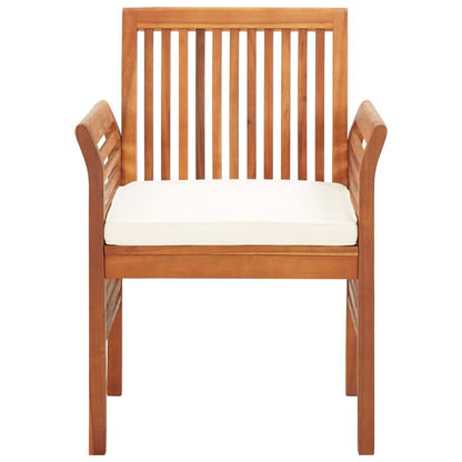 Vidaxl Set Comedor De Jardín 5 Pzas Y Cojines Madera Maciza De Acacia_3