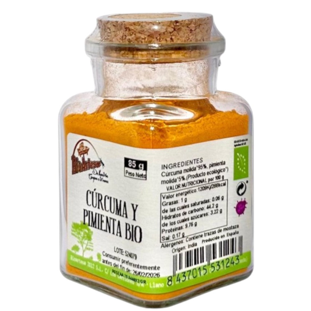 Cúrcuma Y Pimienta Molida Bio 85 Gr_0