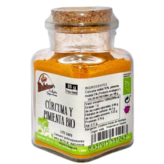 Cúrcuma Y Pimienta Molida Bio 85 Gr_0