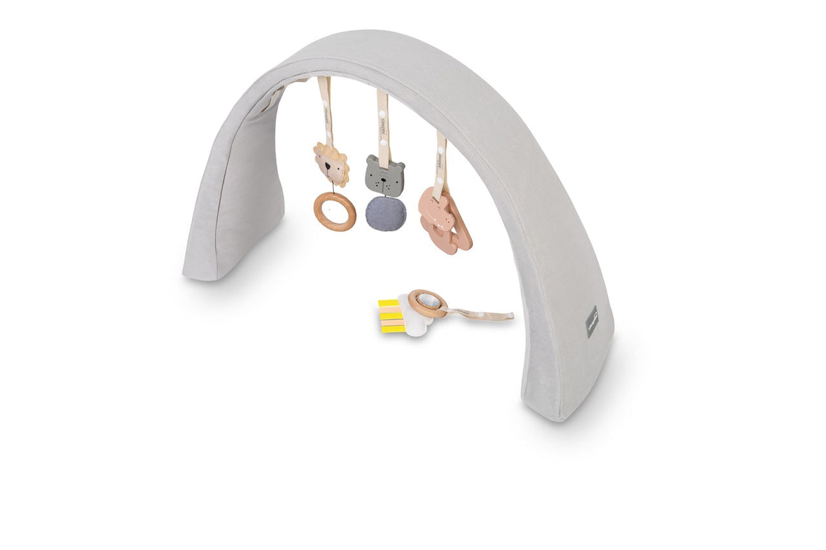 Cuna Nido 3 En 1 Con Arco De Juegos - Grey_1