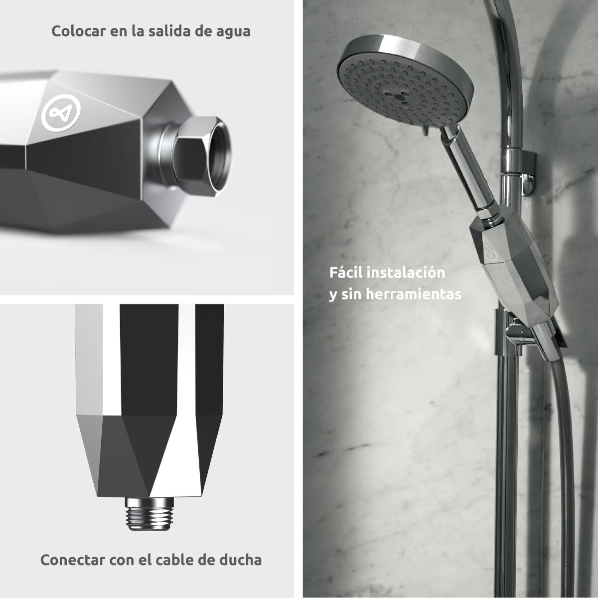 Pacote anual de filtros de chuveiro ShowerPro Diamond Tappwater