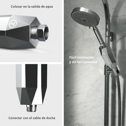 Pacote anual de filtros de chuveiro ShowerPro Diamond Tappwater