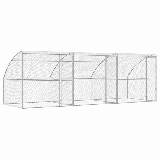 Refugio Para Perros 3 Pcs Plateado 6 X 2 X 2 M_0