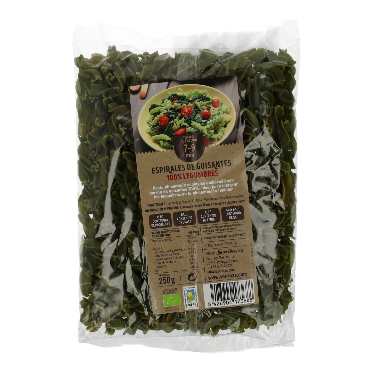 Biográ BIO Espirais de Ervilha 250 g