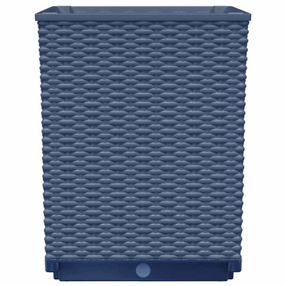 Jardineras 2 Uds Polipropileno Azul Gris 30x30x37 Cm_5