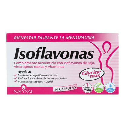 Isoflavonas com Vitaminas K2 D3 New Natysal 30 Cápsulas