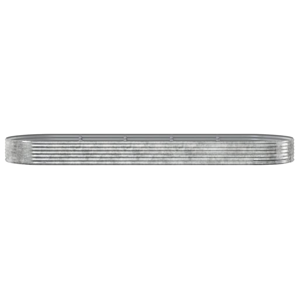Jardinera Arriate Acero Galvanizado Plata 450x140x36 Cm_2