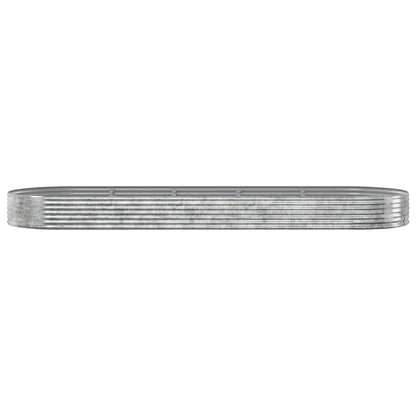 Jardinera Arriate Acero Galvanizado Plata 450x140x36 Cm_2