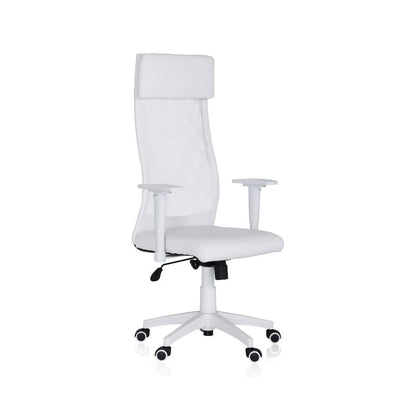 Silla De Oficina Airflow Símil, Blanco, 65 X 120a128 X 65cm_2