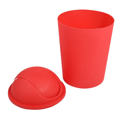 Cubo De Basura ako 5,5l  Con Tapa Abatible Roja