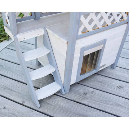Kerbl Casa Para Gatos Lodge Ontario Gris Claro 77x50x73 Cm_4