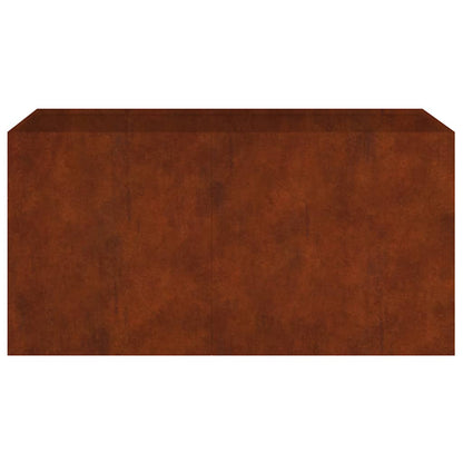 Maceta De Acero Corten 80x40x40 Cm_3