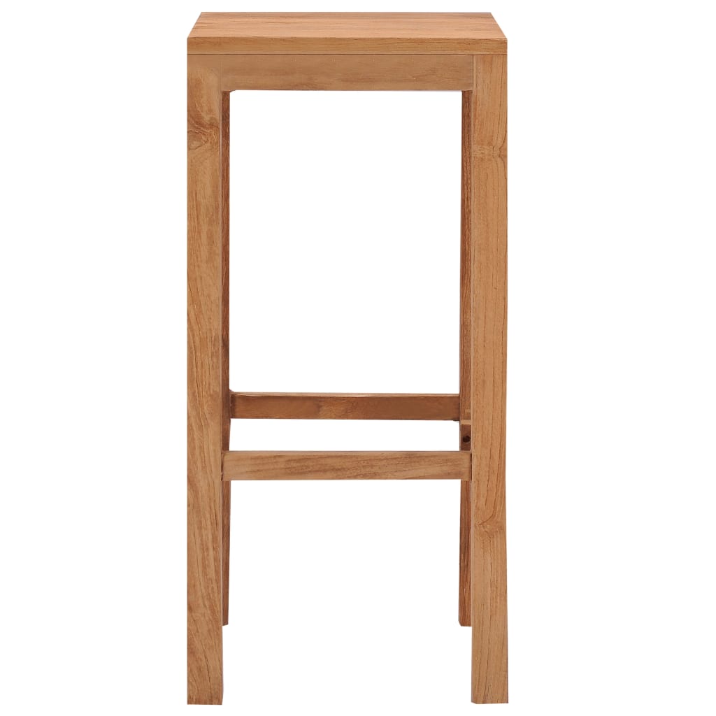 Taburetes De Barra De Cocina 4 Unidades Madera Maciza De Teca_1
