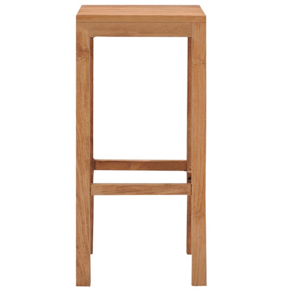 Taburetes De Barra De Cocina 4 Unidades Madera Maciza De Teca_1