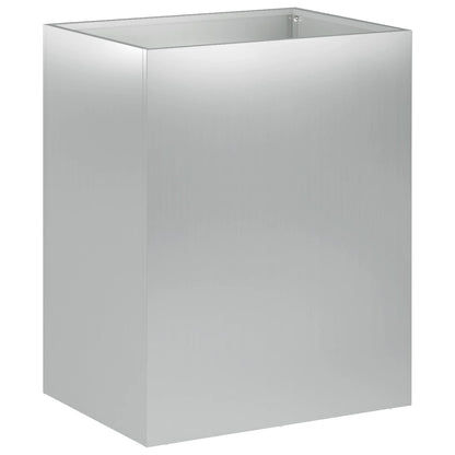 Macetero De Jardín Plateado 40 X 30 X 40 Cm Acero Galvanizado_0