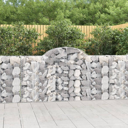 Cestas De Gaviones 4 Uds Forma De Arco Hierro 200x30x100/120 Cm_1