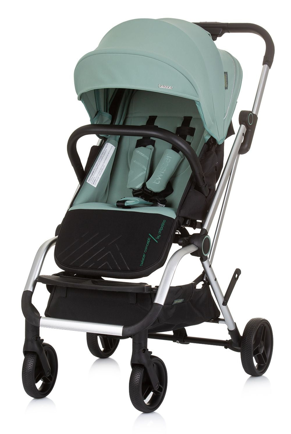 Silla De Paseo Hasta 22 Kg Y Rotación 360º Twister Pastel Green_0
