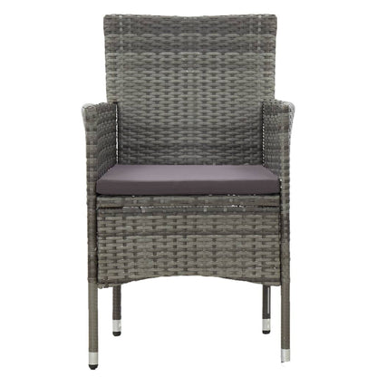 Vidaxl Juego De Comedor Para Jardín 3 Piezas Gris_4