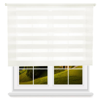 Estor Blanco Roto 100x175cm Enrollable Día/noche Wellhome_0