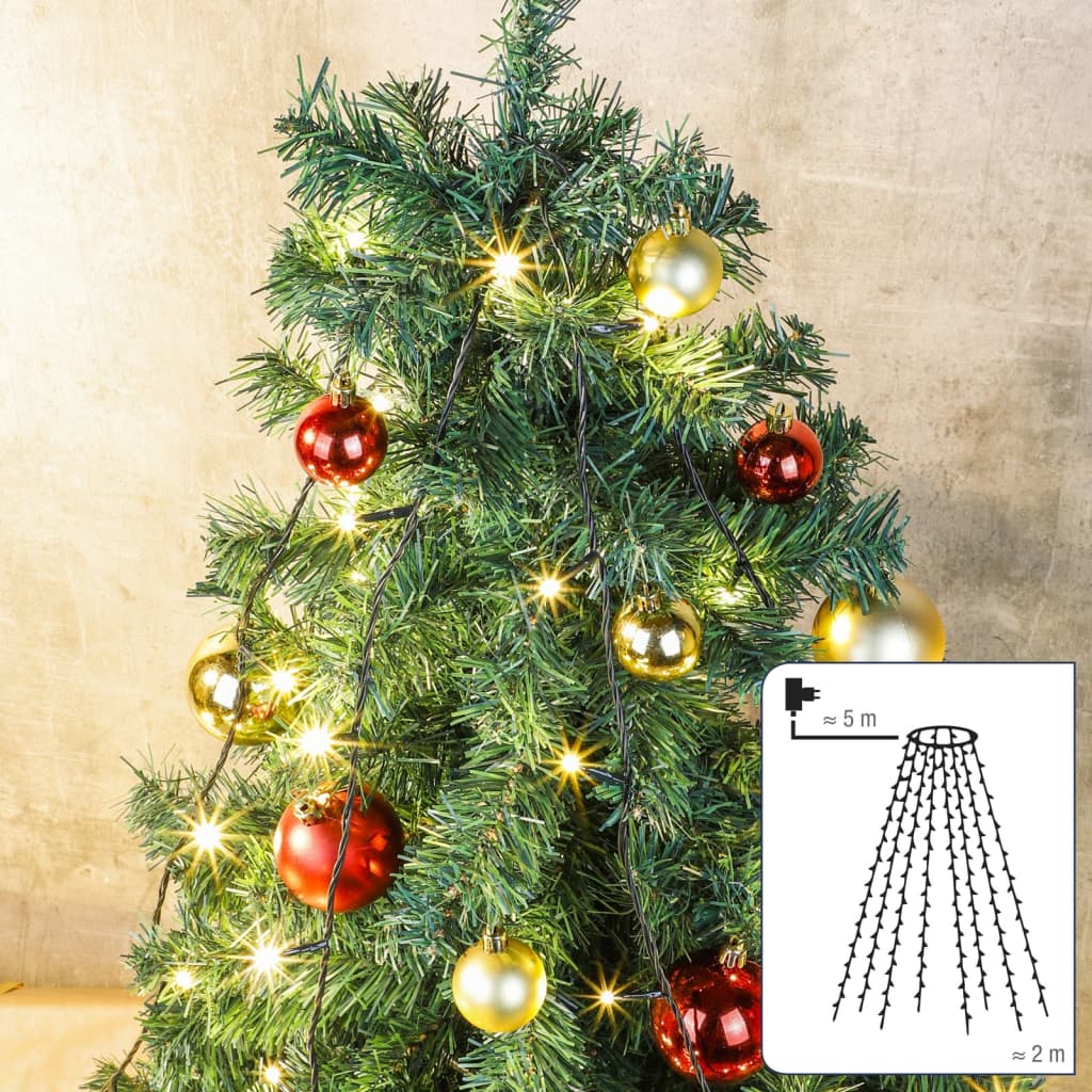 Cadena De Luces Hi Para Árbol De Navidad 160 Led_0
