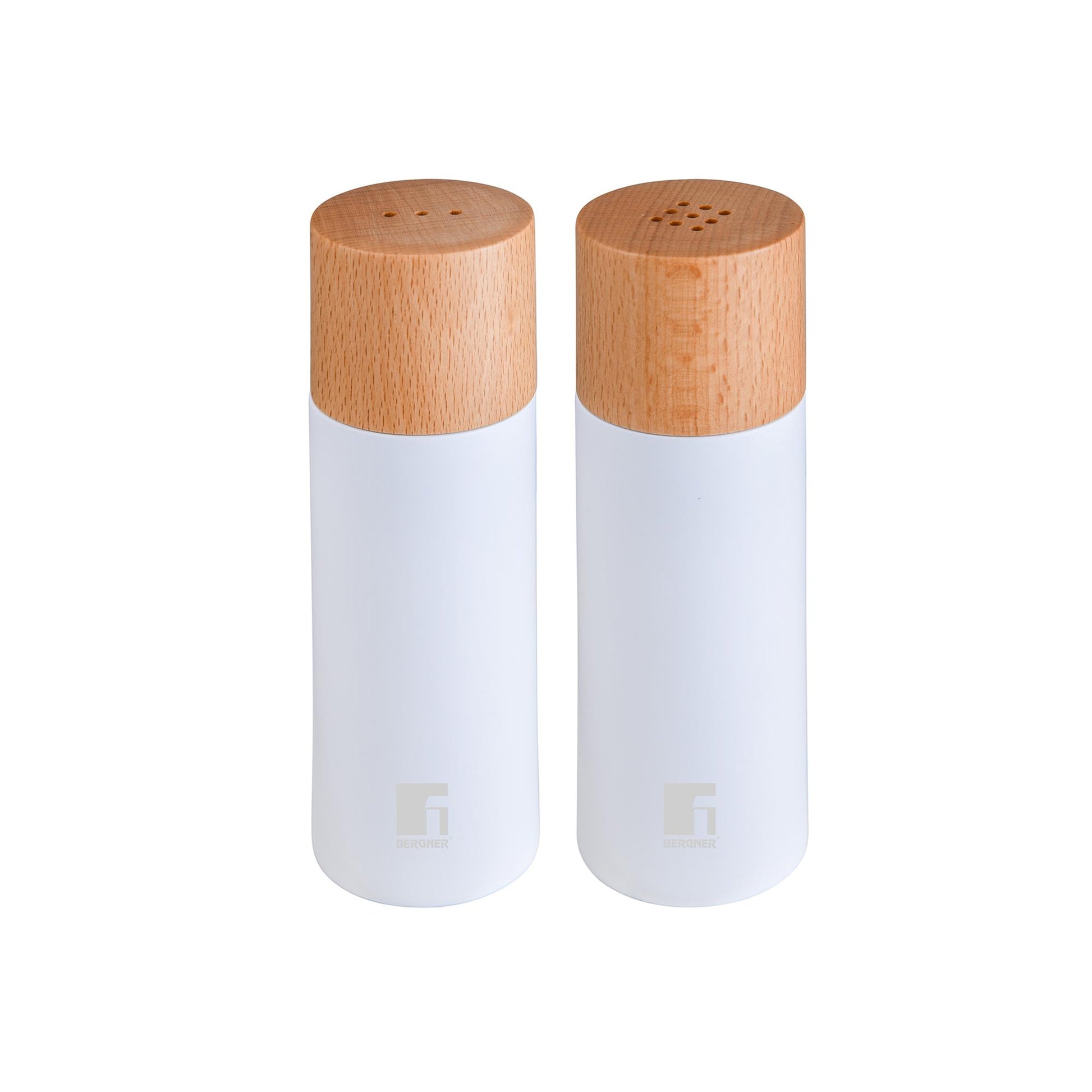 Juego De Salero + Pimentero Naturally En Madera Ø5x15,3cm Bergner_0