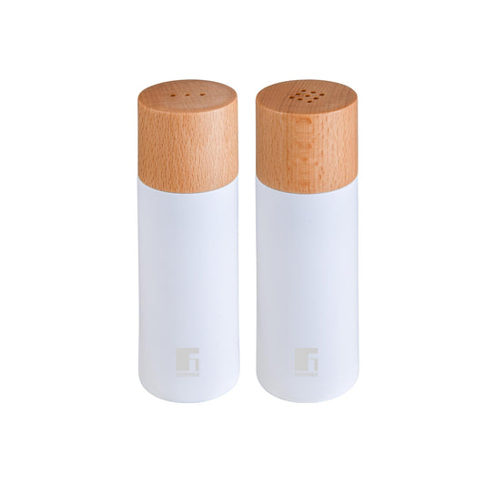 Juego De Salero + Pimentero Naturally En Madera Ø5x15,3cm Bergner_0