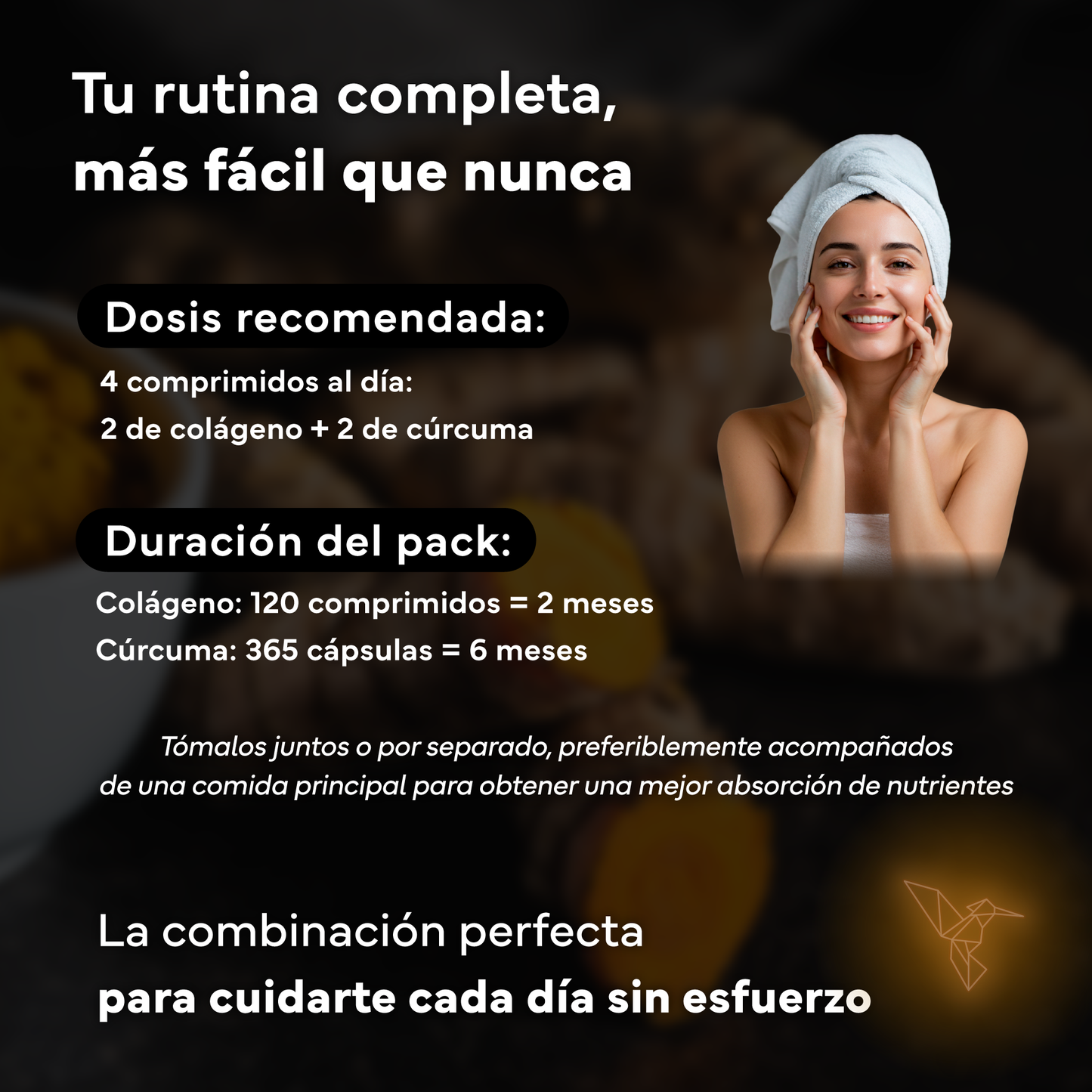 Colágeno Marino Con Magnesio Y Ácido Hialurónico + Cúrcuma Eco. Sevens Nutrition. Huesos, Articulaciones, Piel, Músculos_4