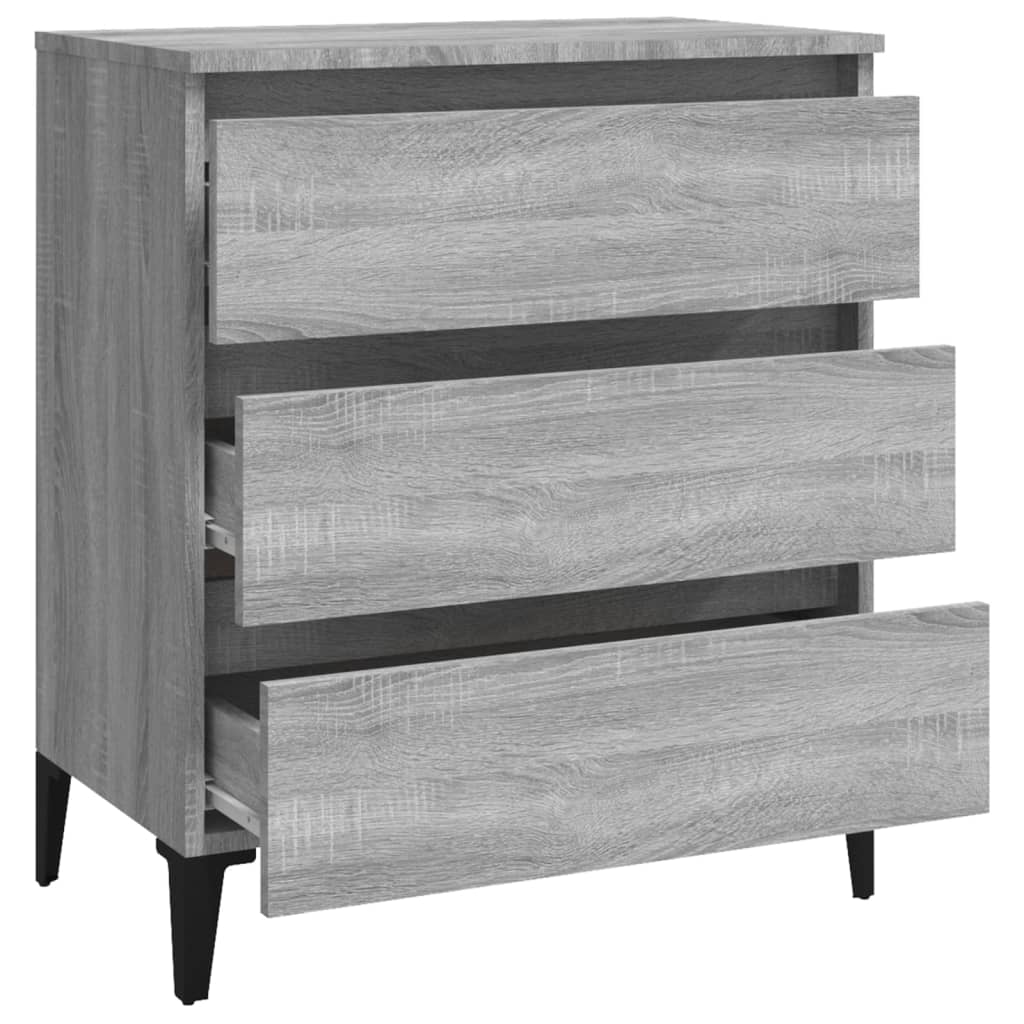 Vidaxl Aparador De Madera Contrachapada Gris Sonoma 60x35x69 Cm / Vetonek_1