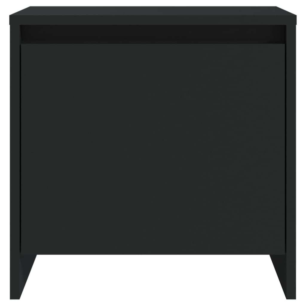 Mesita De Noche Madera De Ingeniería Negro 45x34x44,5 Cm_3