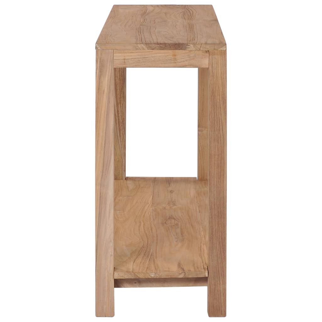 Mesa Consola De Madera Maciza De Teca 120x35x75 Cm_1
