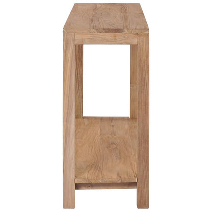 Mesa Consola De Madera Maciza De Teca 120x35x75 Cm_1