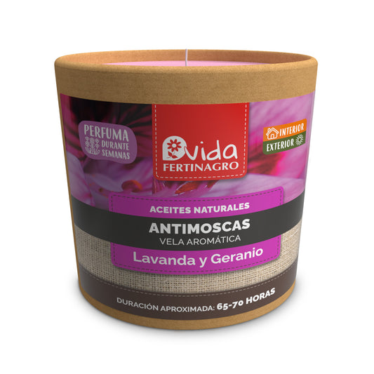 Vela anti-moscas Fertinagro alfazema e gerânio