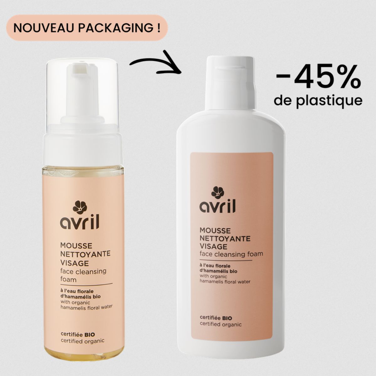 Espuma de Limpeza Facial Avril 150 ml