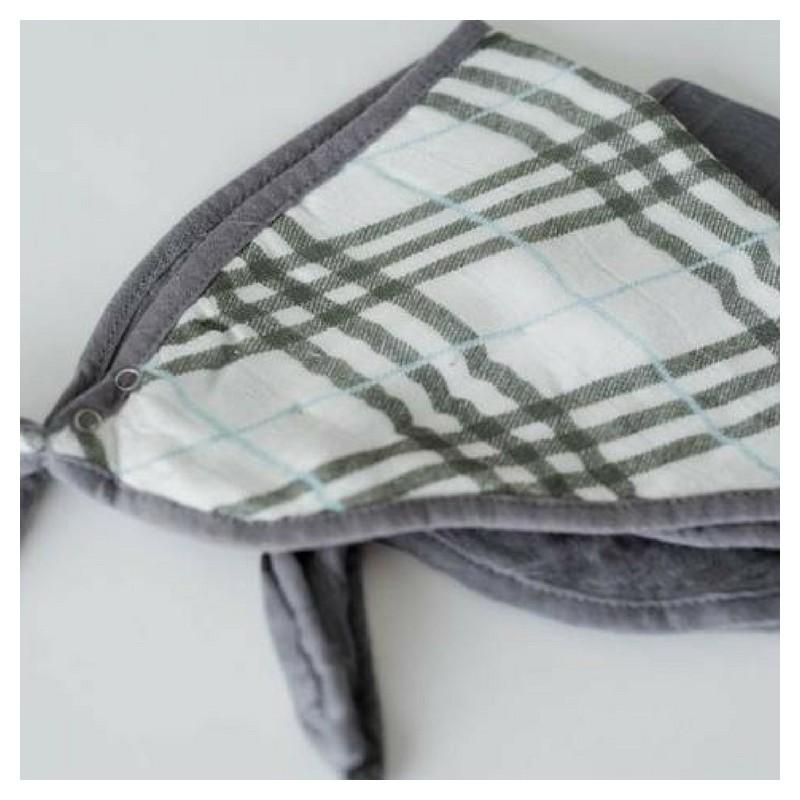 Babetes Pendleton Plaid Bamboo, pacote de 2, Little Unicorn