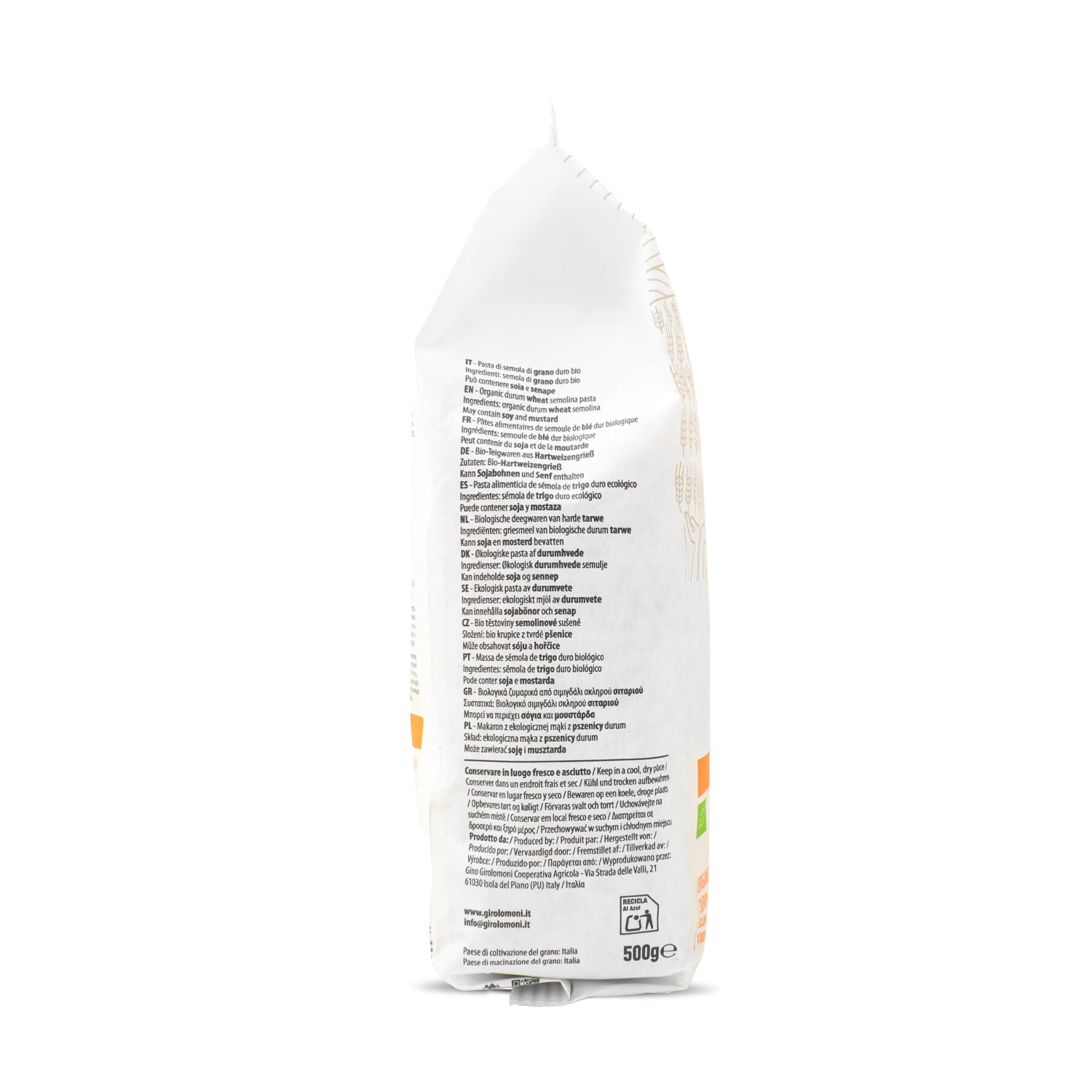 Penne rigate de trigo bio Girolomoni 500g