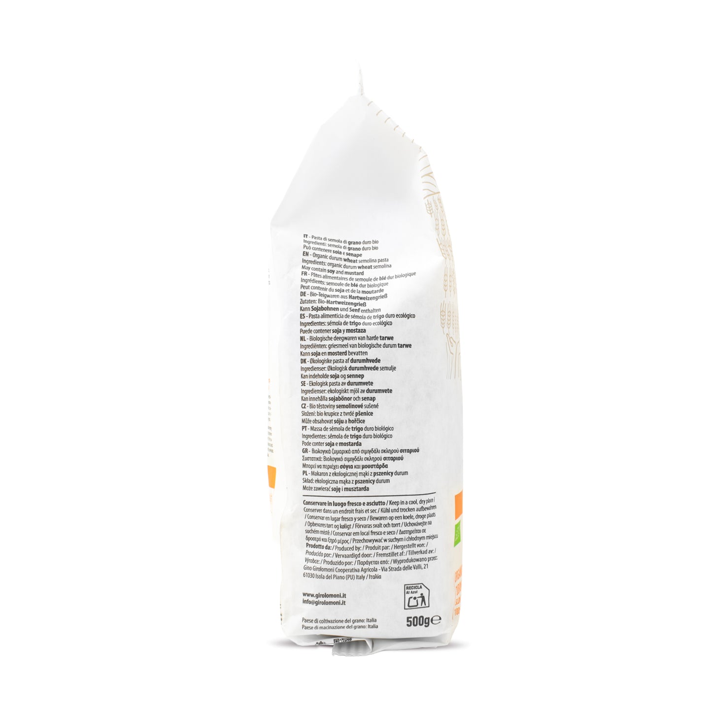 Farfalle de trigo bio Girolomoni 500g