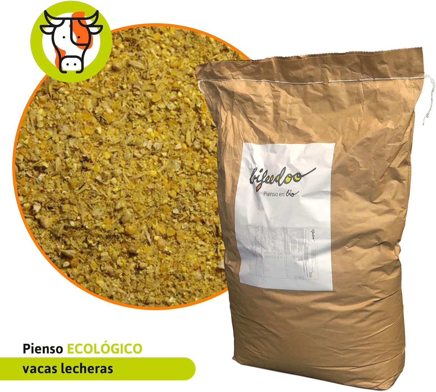 Pienso Ecológico para Vacas Lecheras 20kg alimentación Natural y Nutritiva_1