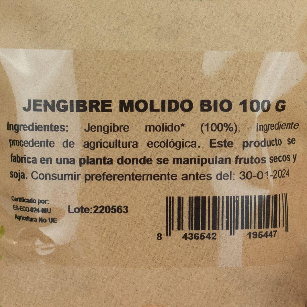 Gengibre em pó biológico NaturGreen 100 g