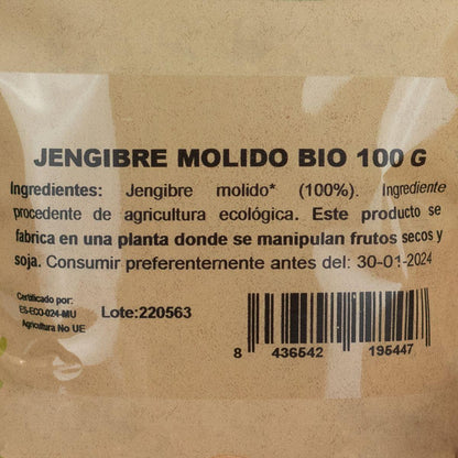Gengibre em pó biológico NaturGreen 100 g