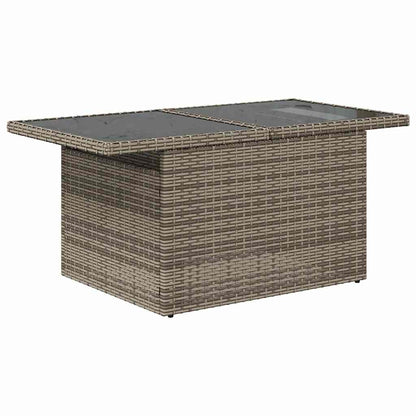 Set De Sofás De Jardín 7 Pzas Con Cojines Ratán Sintético Gris / Vetonek_2