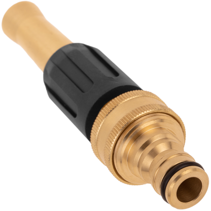 Lanza De Riego Regulable De Latón Zincado Con Grip De Caucho Y Rosca Hembra 3/4“ Para Manguera_1