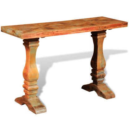 Mesa Consola De Madera Maciza Reciclada_0